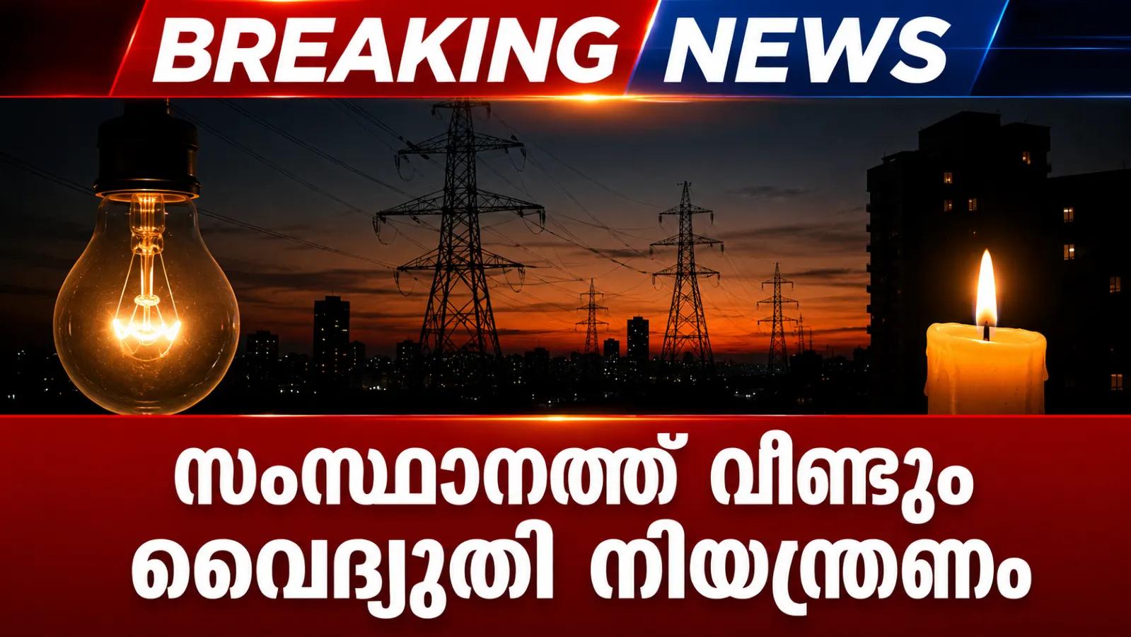 സംസ്ഥാനത്ത് വീണ്ടും വൈദ്യുതി നിയന്ത്രണം