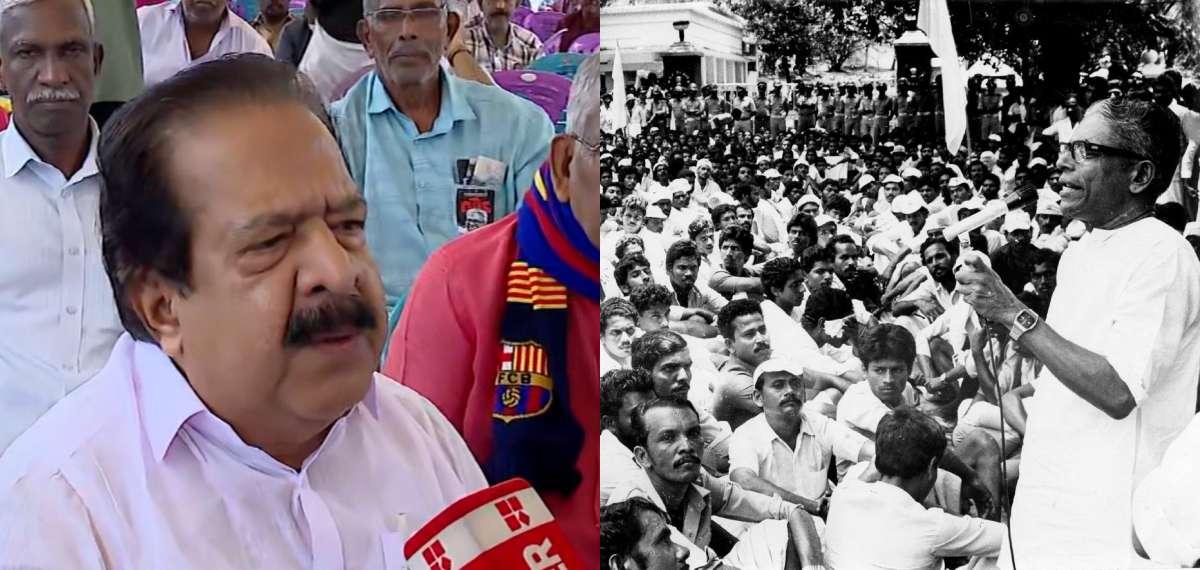 അന്ത്യയാത്രയല്ലേ... വി എസ് വരുമ്പോള് ഞാനിവിടെ വേണ്ടേ; ഹരിപ്പാട് കാത്ത് നിന്ന് രമേശ് ചെന്നിത്തല